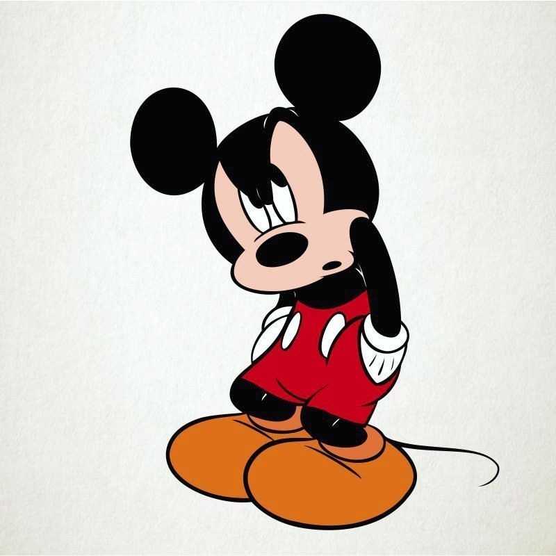 Mickey enfadado