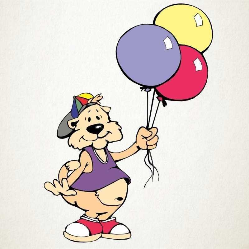 Perro con Globos