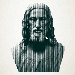 Retrato en vinilo de Jesus de Nazaret