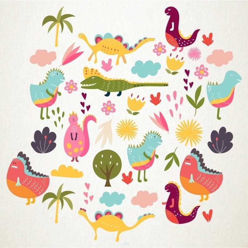 Dinosaurios en la selva