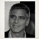 Vinilo adhesivo del retrato de George Cloney