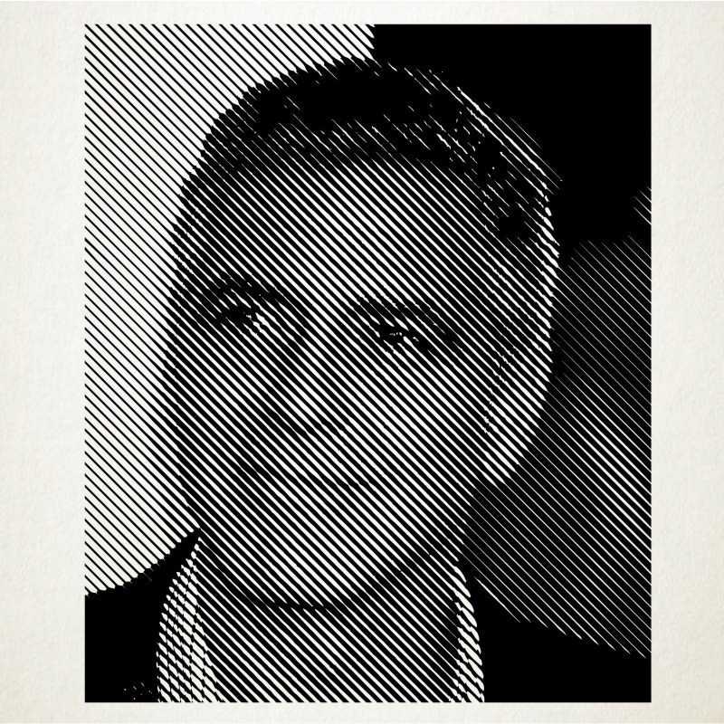 Vinilo adhesivo del retrato de George Cloney
